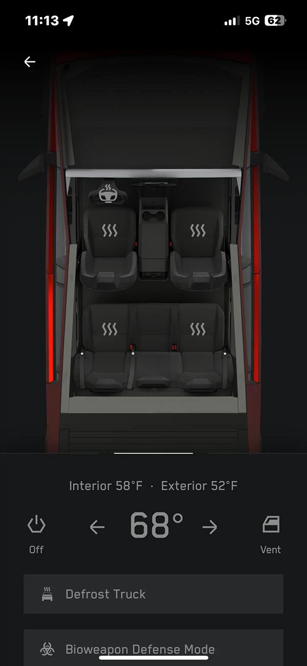 Tesla Cybertruck No snowflake (cold battery) indicator after the latest update? IMG_0472