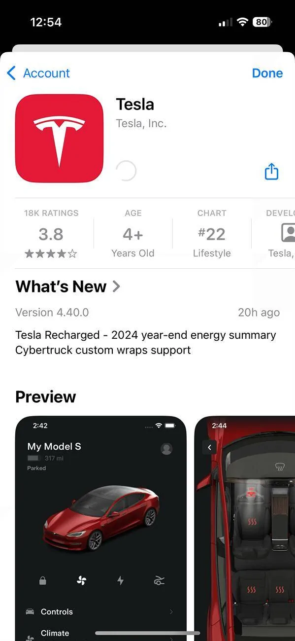 Tesla Cybertruck Tesla App Updated with Cybertruck custom wraps support IMG_1056