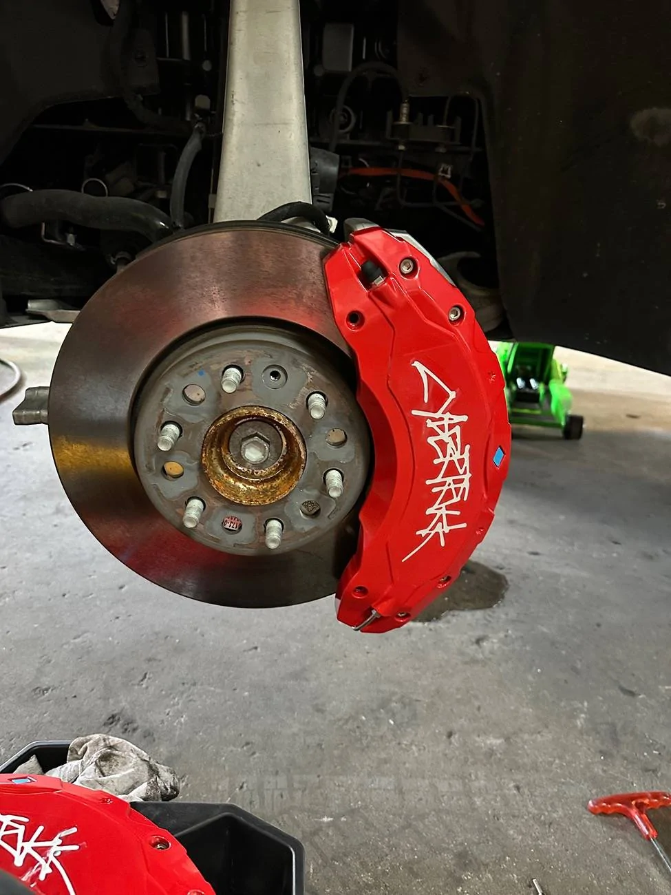 Tesla Cybertruck Got tire rotation and met dually Cybertruck owner, sound for reggae artist IMG_3818