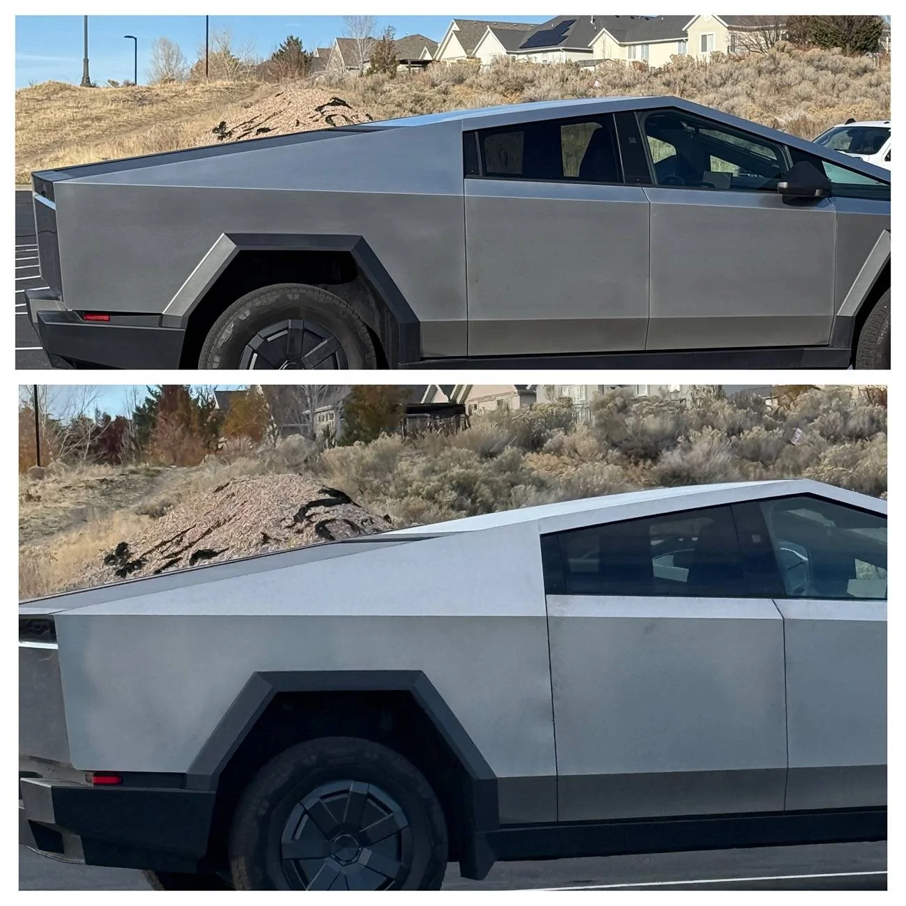 Tesla Cybertruck Bends in the body IMG_5658