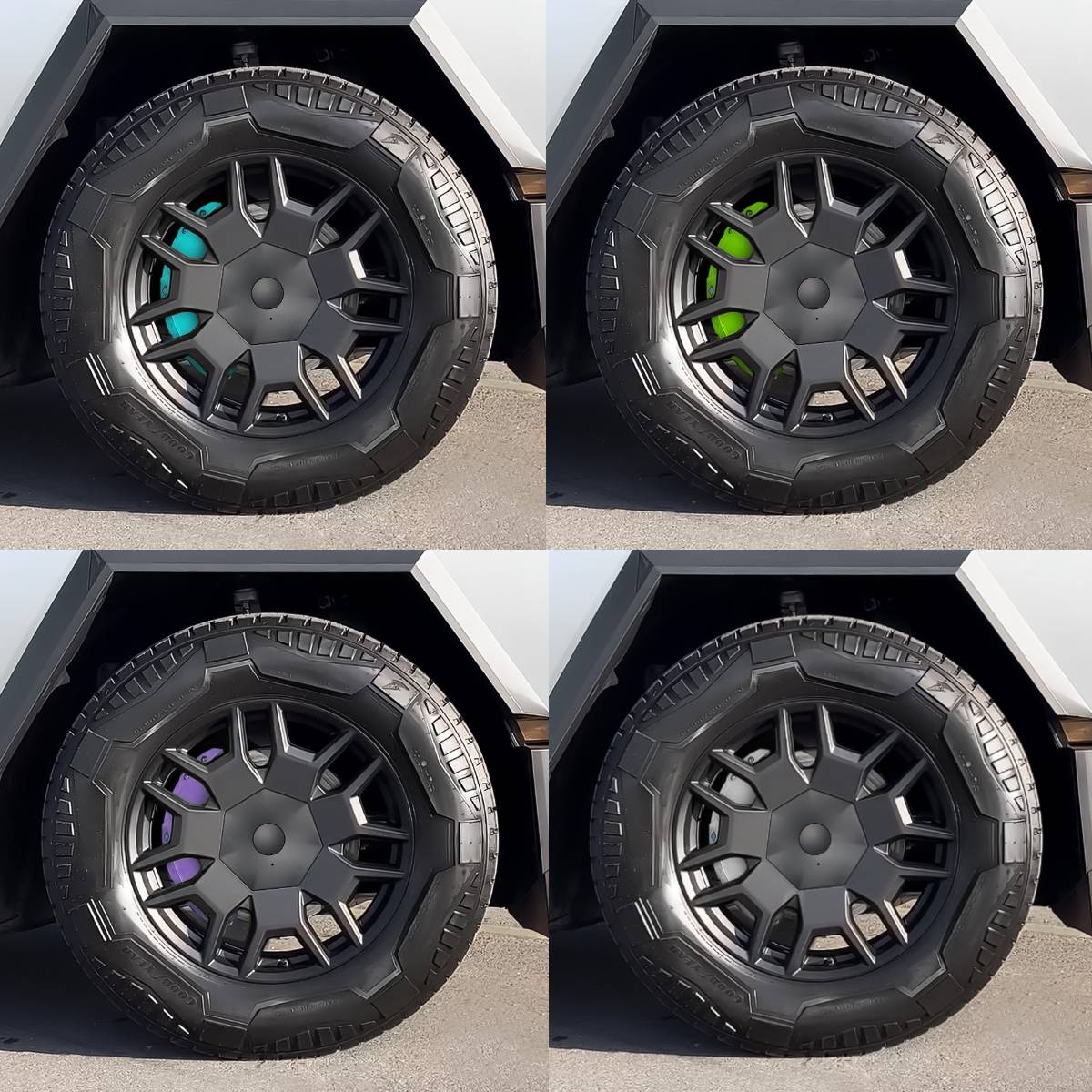 Tesla Cybertruck 🚨 Cybertruck Brake Caliper Covers – New Colors Avaliable in Teslaunch! 🎨✨-White/Orange/Pink/Black/Green/Tiffany Blue/Beetroot Purple/Lavender Purple 03