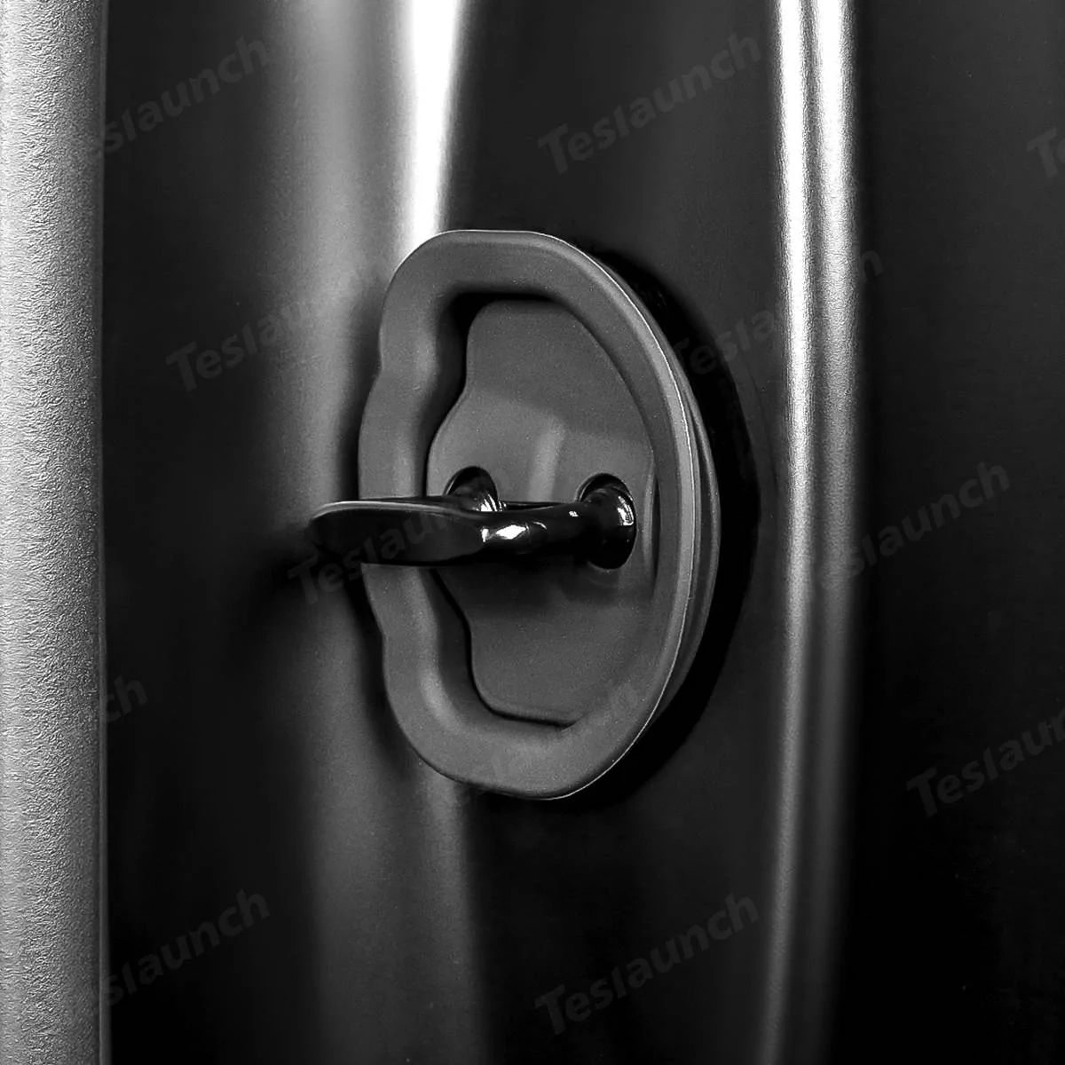 Tesla Cybertruck 🚪 Noise-Rattle Reduction Lock Covers by Teslaunch for Cybertruck 4