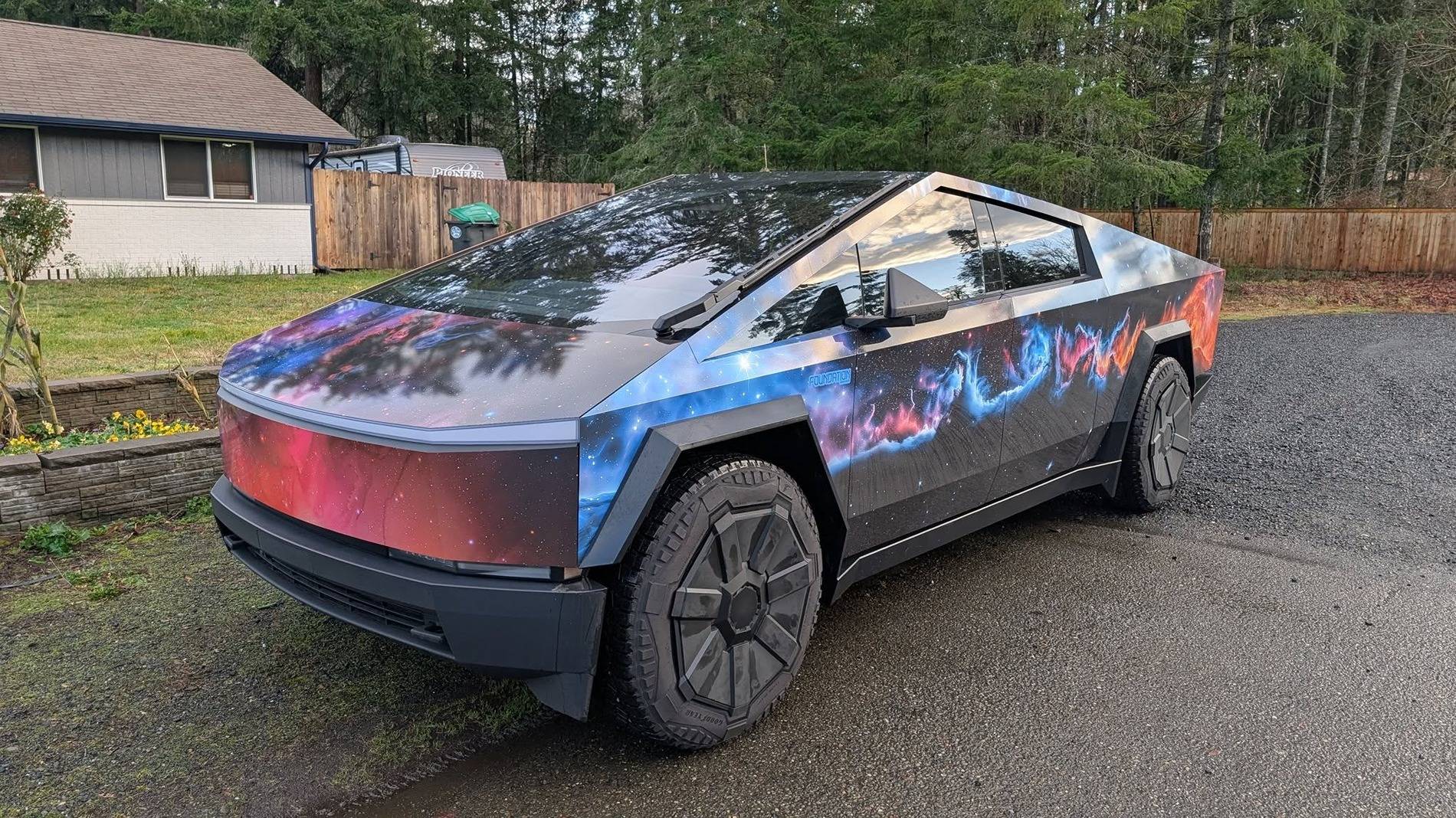 Tesla Cybertruck CUSTOM GRAPHICS / DESIGN / THEME Vinyl Wrap & PPF Cybertruck -- Photos & Videos 471194993_10235775287823559_3987953521592851236_n