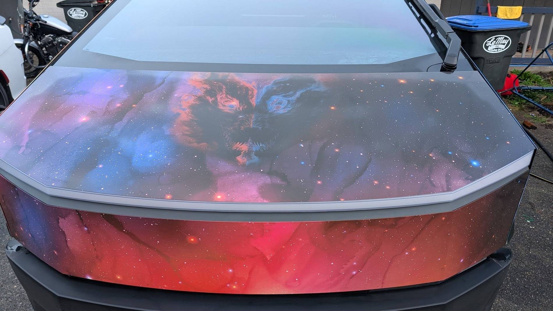 Tesla Cybertruck CUSTOM GRAPHICS / DESIGN / THEME Vinyl Wrap & PPF Cybertruck -- Photos & Videos 471194135_10235775287223544_6303210293123609789_n