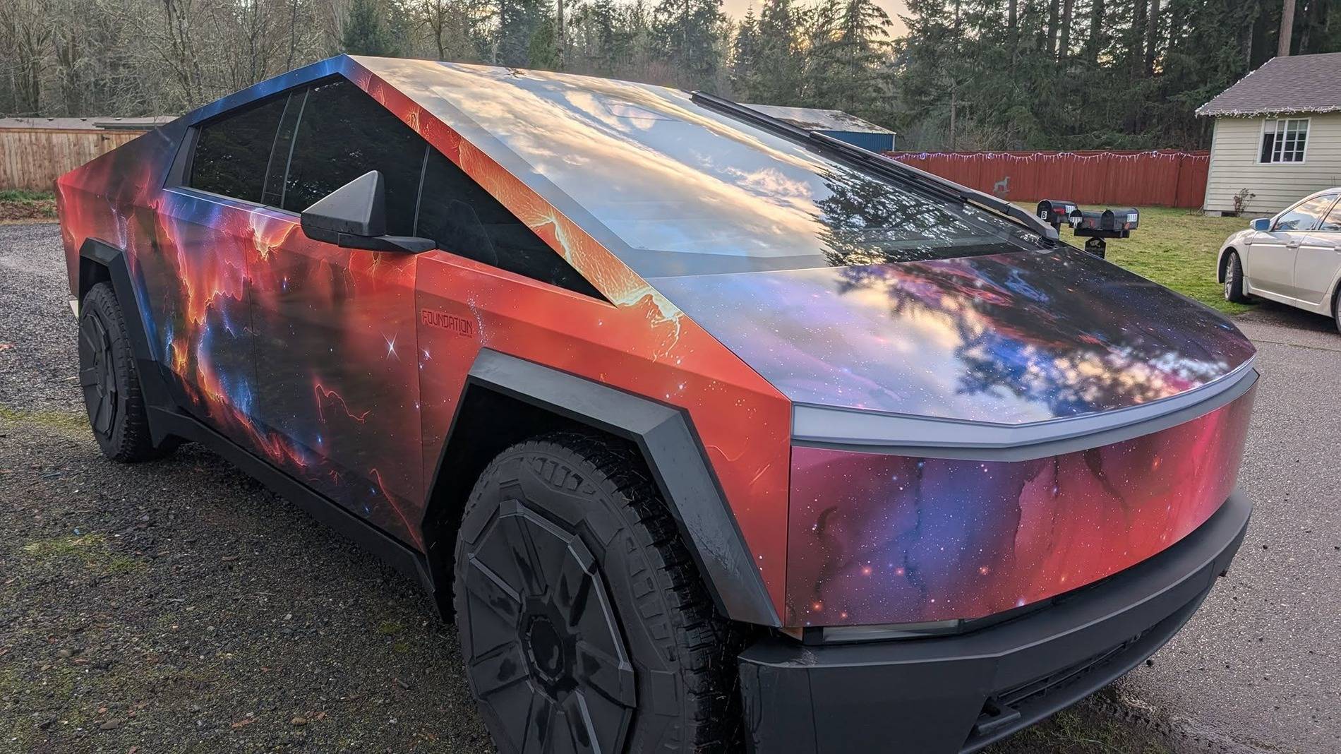 Tesla Cybertruck CUSTOM GRAPHICS / DESIGN / THEME Vinyl Wrap & PPF Cybertruck -- Photos & Videos 471140425_10235775288343572_8029567167678920278_n