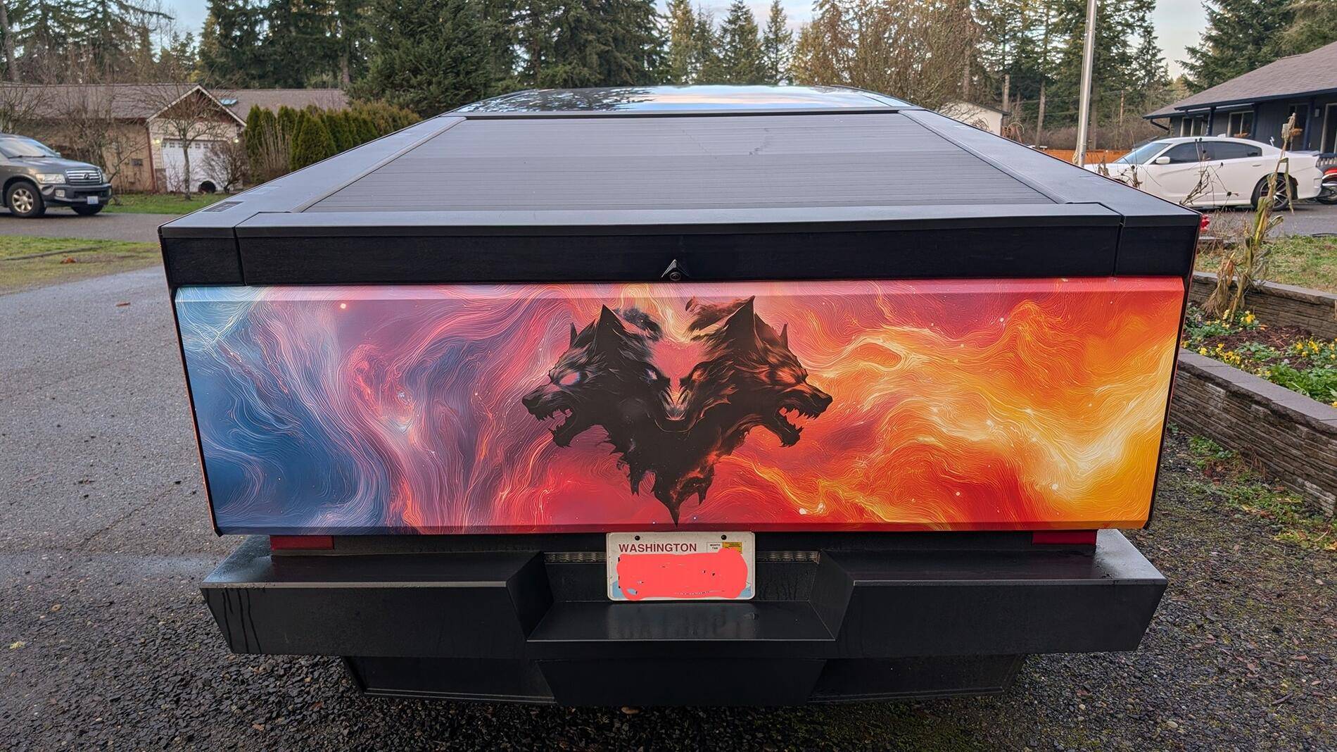 Tesla Cybertruck CUSTOM GRAPHICS / DESIGN / THEME Vinyl Wrap & PPF Cybertruck -- Photos & Videos 470890264_10235775286863535_1522297297970996216_n