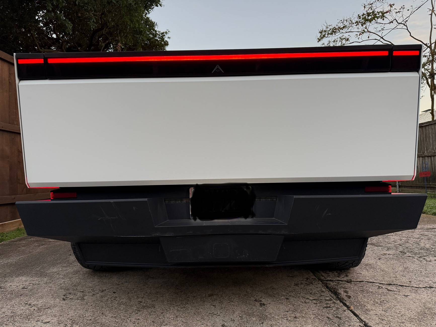 Tesla Cybertruck Rear-end collision. Distracted driver with phone in hand caught on video IMG_6227