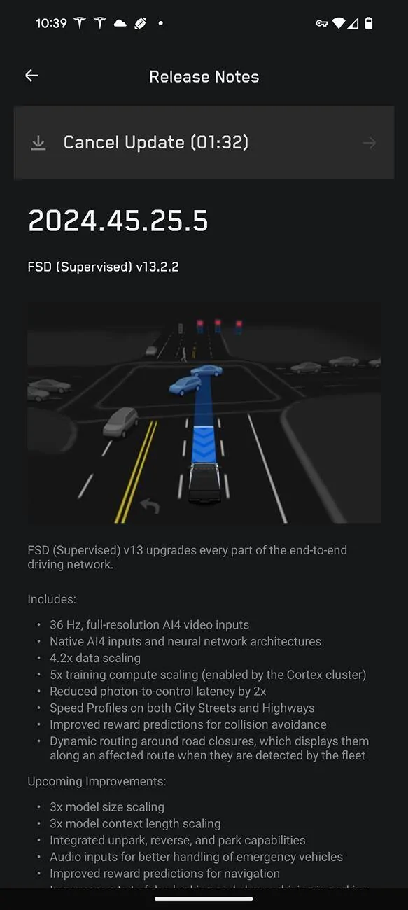 Tesla Cybertruck Holiday Update 2024 installing now w/ FSD 13.2.2! 1000009376