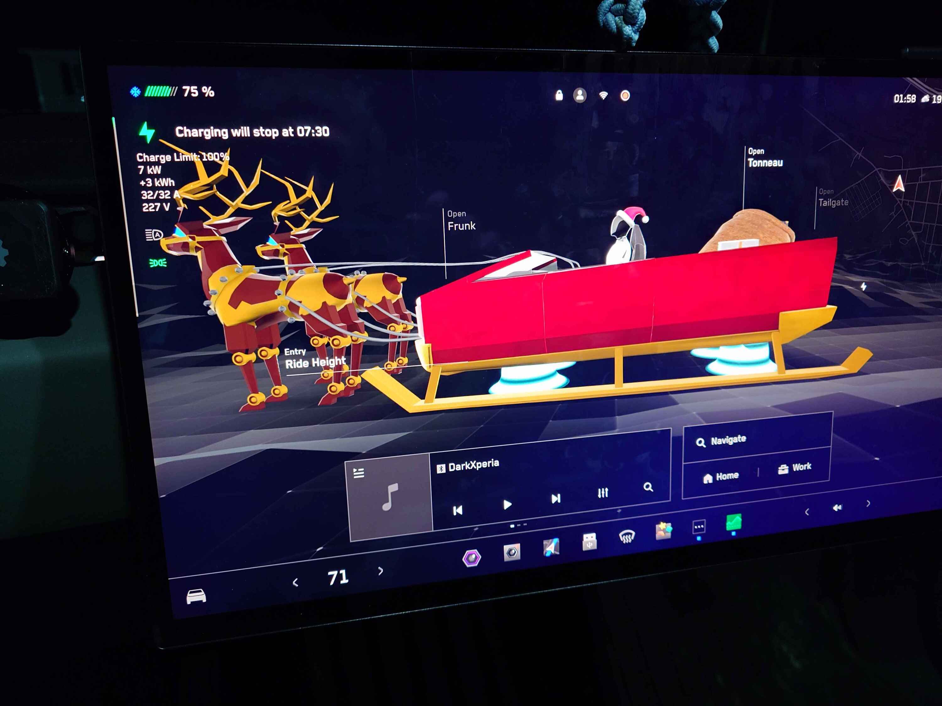 Tesla Cybertruck Holiday Update 2024 installing now w/ FSD 13.2.2! 20241223_015824