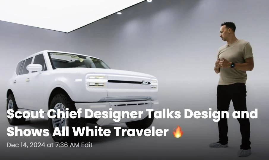 Tesla Cybertruck Official: Scout EV Pickup & SUV debut w/ Gas Range Extender, 4x4, BOF, Lockers, Sway Bar Disconnect -- All Specs, Wallpapers, Videos all-white-scout-traveler-suv-jpg-jpg