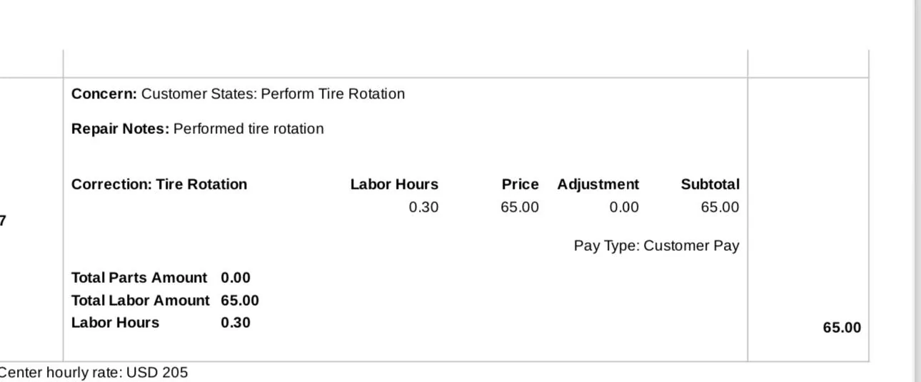 Tesla Cybertruck Tire Rotation Costs IMG_8895