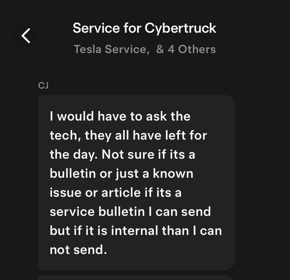 Tesla Cybertruck Vibrating Drivers Door at High Speeds/Wind IMG_3708