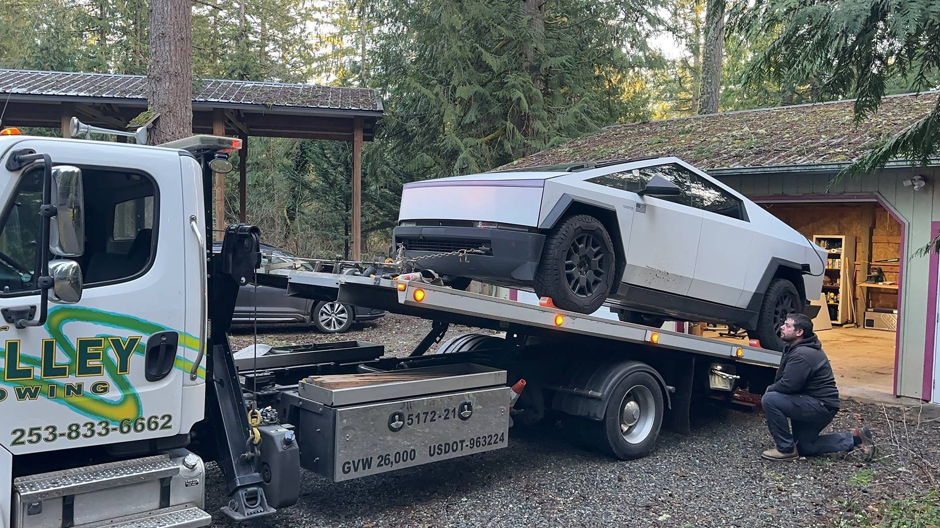 Tesla Cybertruck Update 2024.45.25.5 Bricked my truck IMG_7037