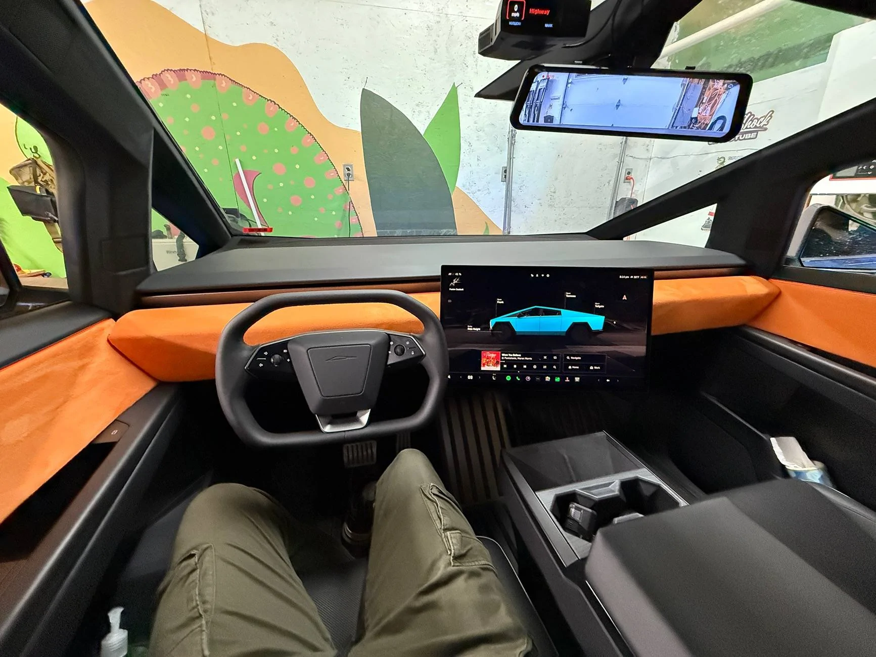 Tesla Cybertruck Finished my custom CyberTruck interior color! IMG_1871