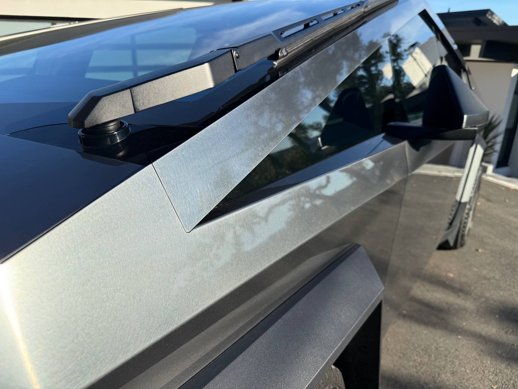 Tesla Cybertruck Cybertruck wrapped in 50% Tinted / Smoked PPF Wrap Film IMG_8222