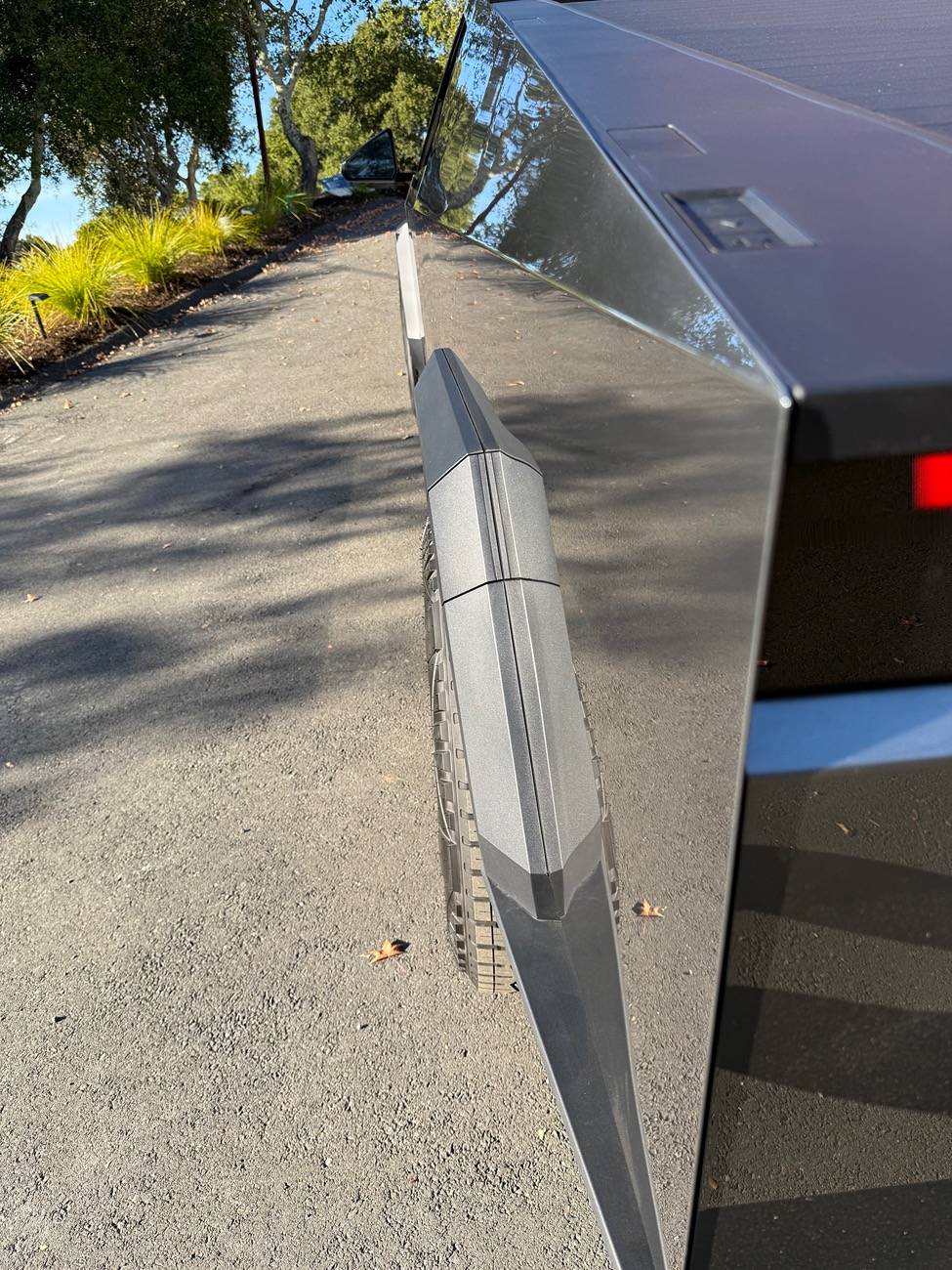 Tesla Cybertruck 50% Smoked Tinted PPF wrap on my Cybertruck IMG_8227