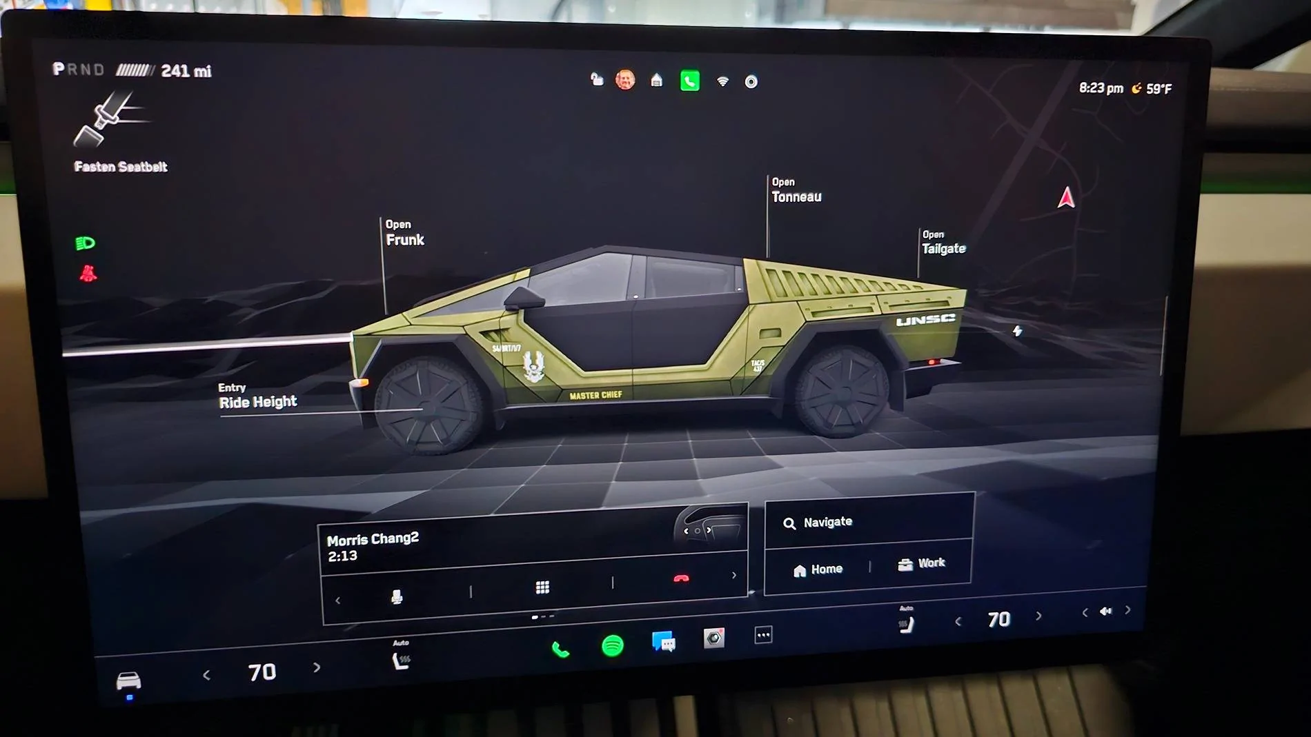 Tesla Cybertruck New Custom Wraps Images on Screen Feature Works Great! - Show Yours! 20241222_202333