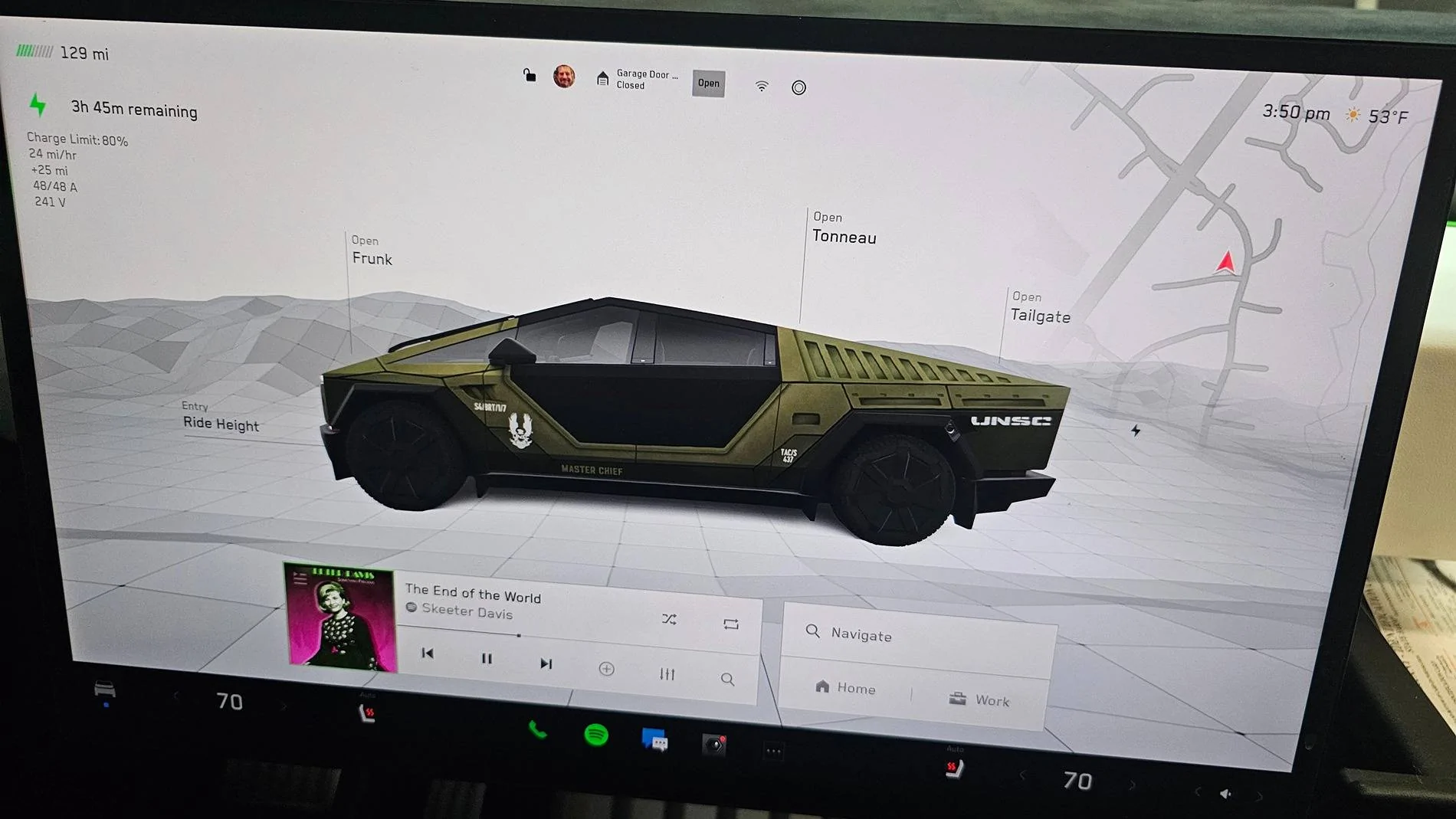 Tesla Cybertruck New Custom Wraps Images on Screen Feature Works Great! - Show Yours! 20241222_155029