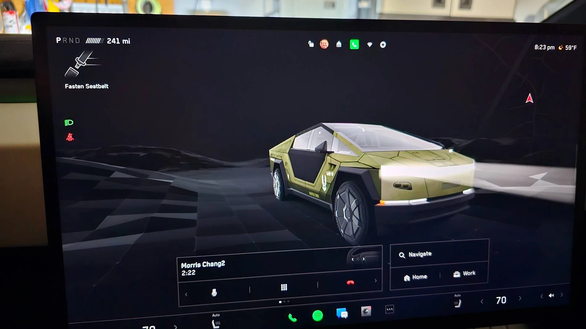 Tesla Cybertruck New Custom Wraps Images on Screen Feature Works Great! - Show Yours! 20241222_202342