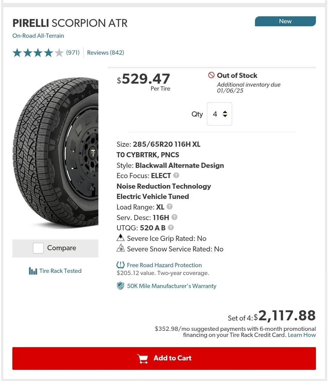Tesla Cybertruck All Season Tires - Pressure? 1000000688