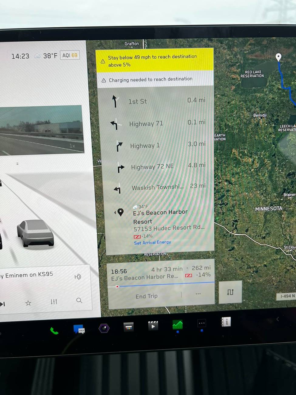 Tesla Cybertruck Range on trip less than expected? 1000000689