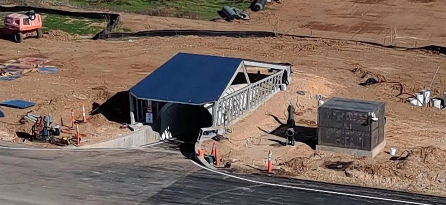Tesla Cybertruck Birthing Tunnel (Cybertunnel) at Giga Texas gets steel exoskeleton Gf6sEEOXEAANS0w (1)