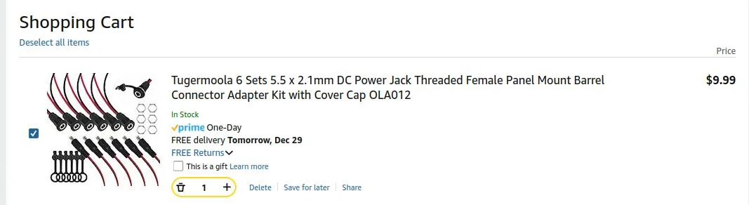 Tesla Cybertruck Finding always-on 48v in the cabin or bed DC Power Jack