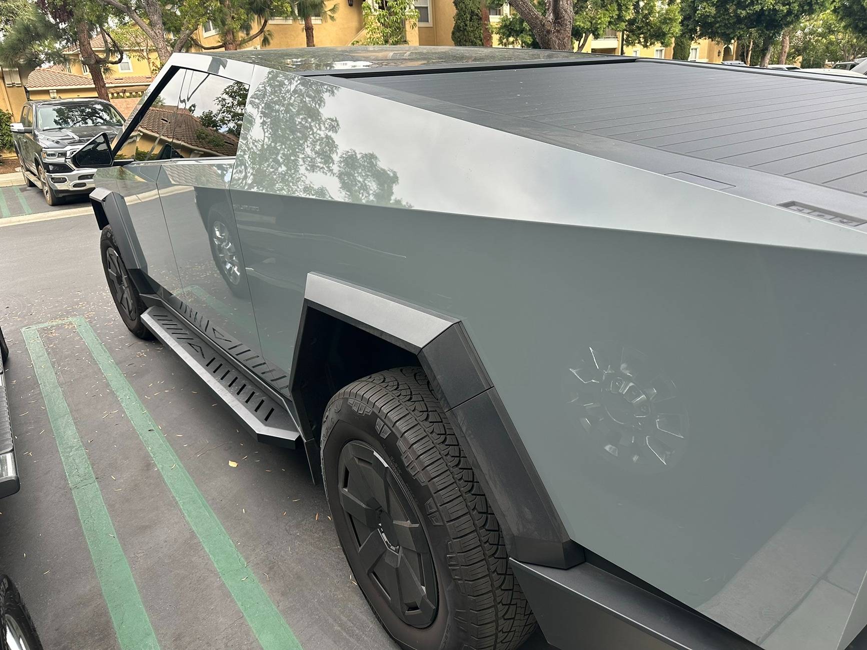 Tesla Cybertruck Tesstudio Running Board Review - best OEM looking option IMG_8944.JPEG
