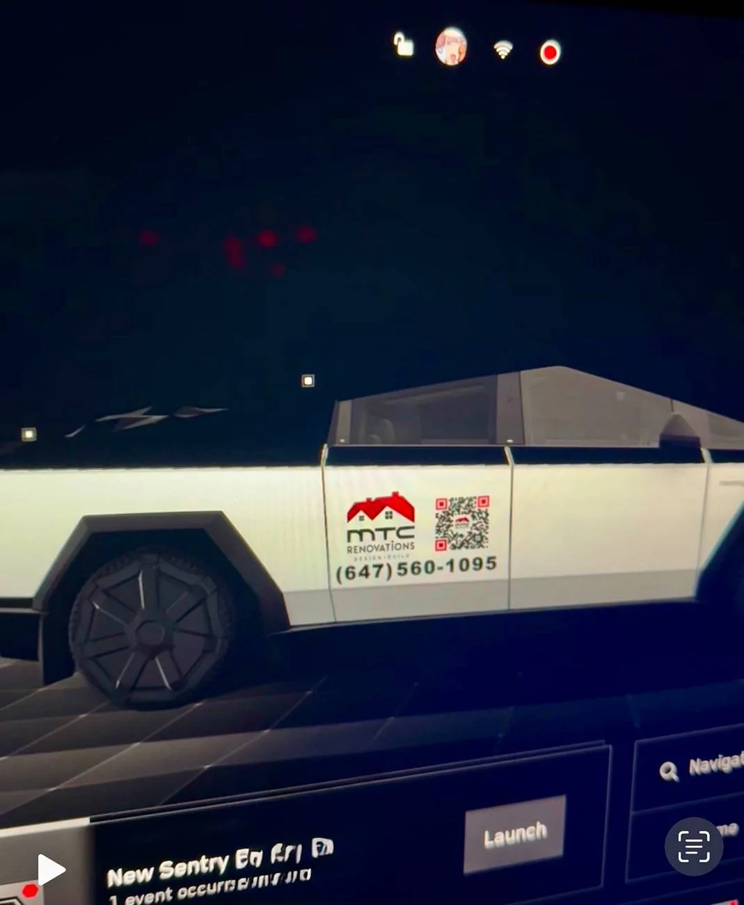 Tesla Cybertruck New Custom Wraps Images on Screen Feature Works Great! - Show Yours! IMG_0010