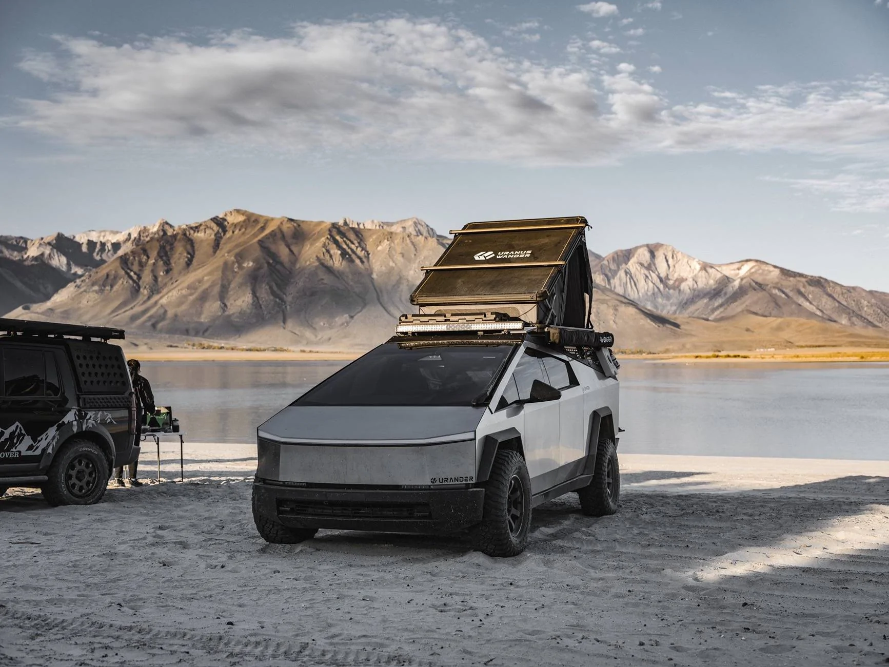 Tesla Cybertruck Volk Racing Forged TE37XT 18x9" +0 wheels w/ BFG HD Terrain T/A tires on Cybertruck IMG_3497