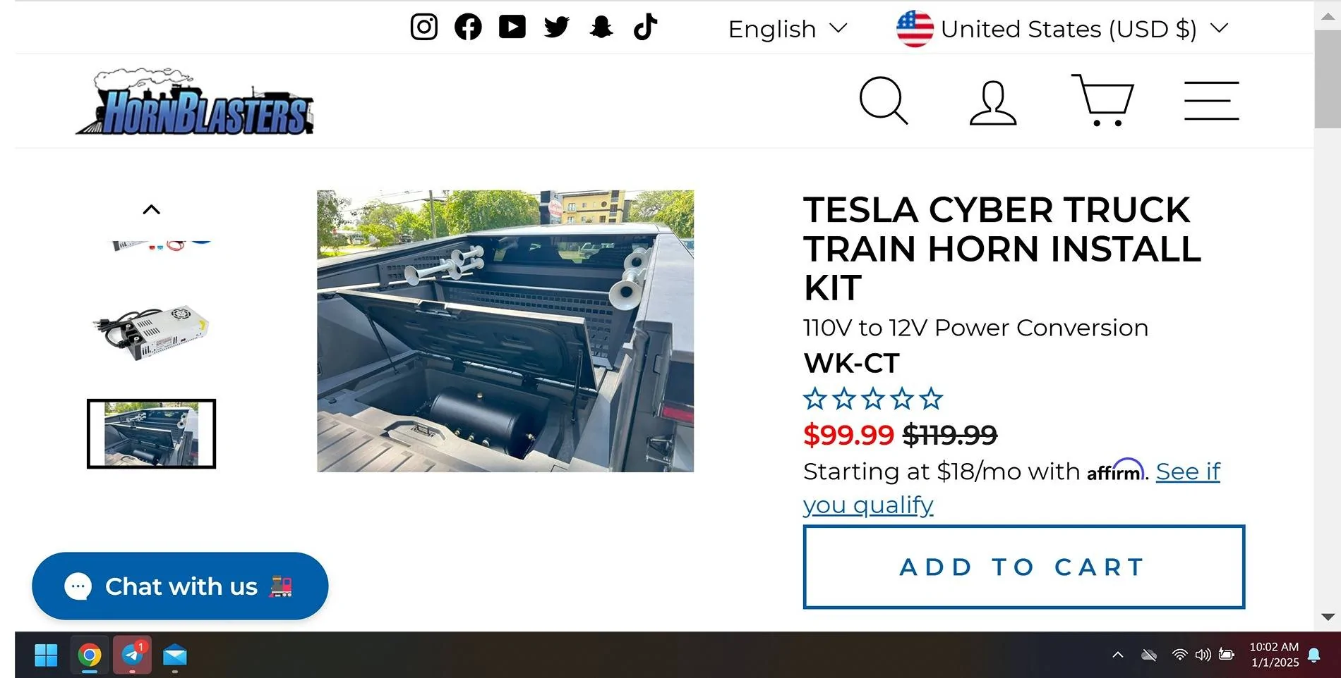 Tesla Cybertruck Can the PWS be amplified? horns