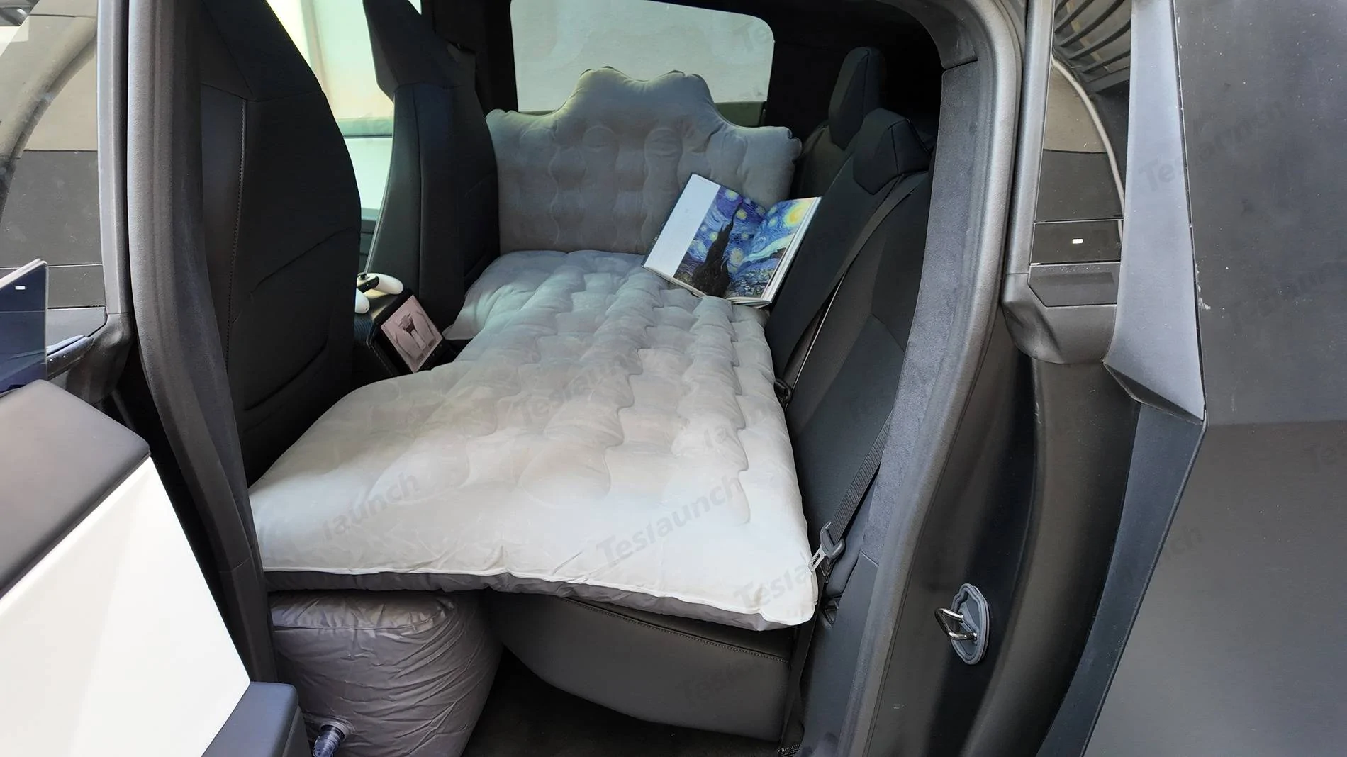 Tesla Cybertruck Teslaunch Giveaway Inflatable Rear Seat Mattress-We’re excited to see this idea come to life thanks to all your suggestions! 04