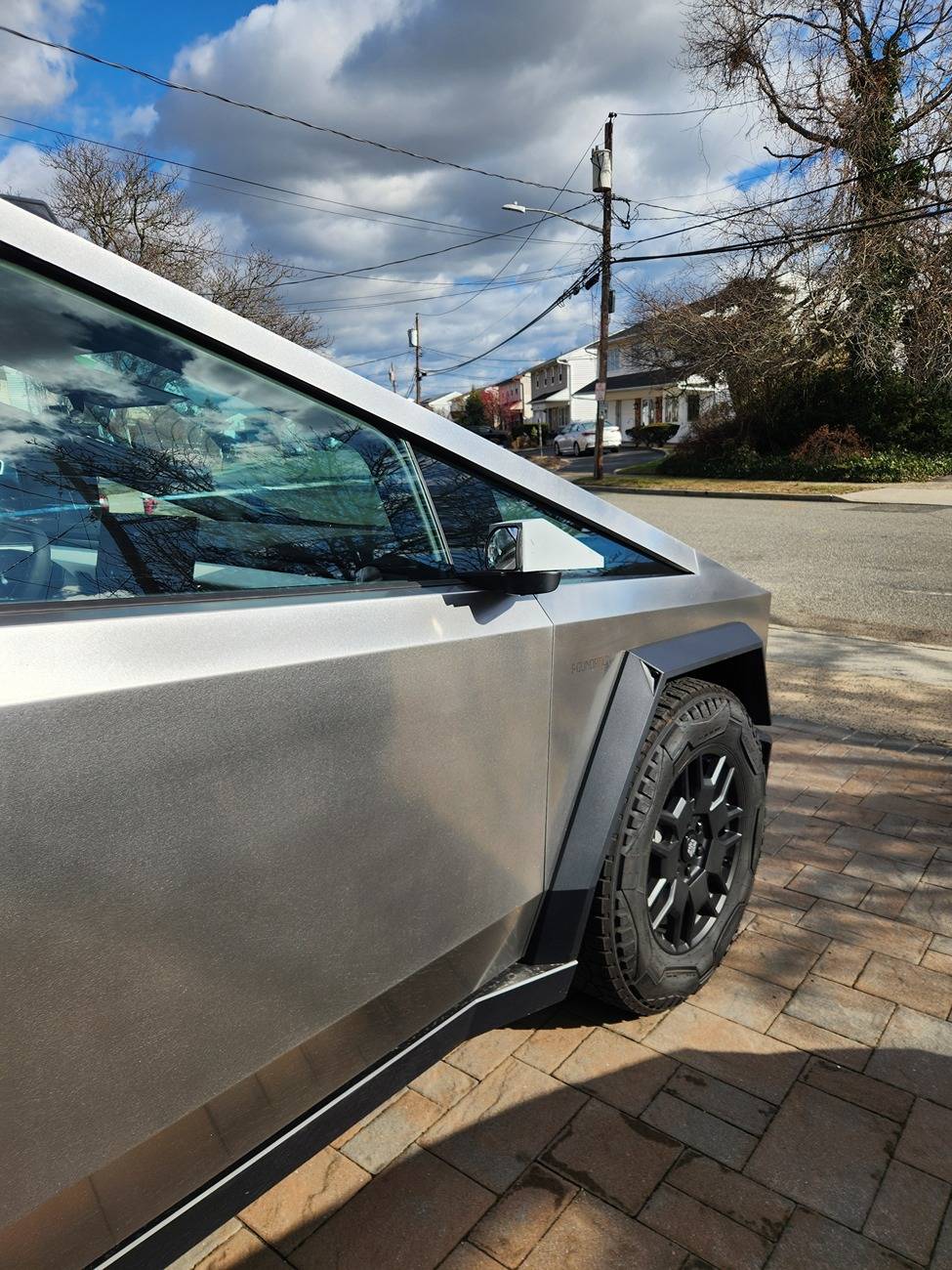 Tesla Cybertruck Street Legal Aftermarket Side Mirror installed 20250102_120612