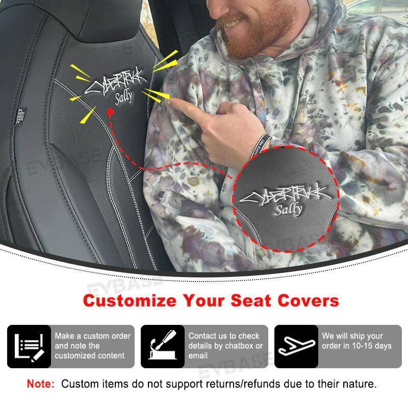 Tesla Cybertruck Give your seats a fresh new look with custom designs - EVBASE! 1735982247278