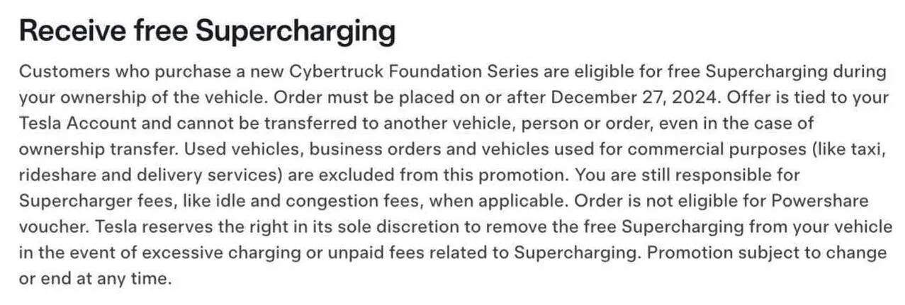 Tesla Cybertruck Tesla Allowing CT Trade-in Towards a CT w/ Free SuperCharging 1736005544921-lk