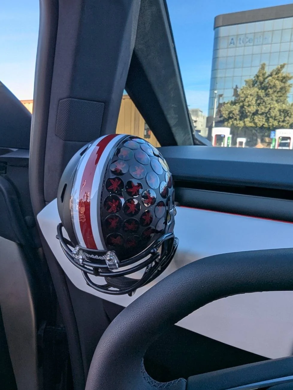 Tesla Cybertruck Ohio State Buckeyes Wrap by T Sportline 1000025553