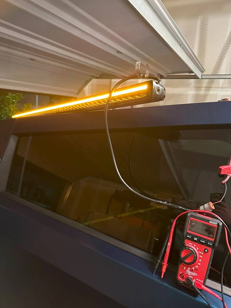 Tesla Cybertruck How to Hook Up Aftermarket Lightbar With DRL - Install DIY IMG_8881
