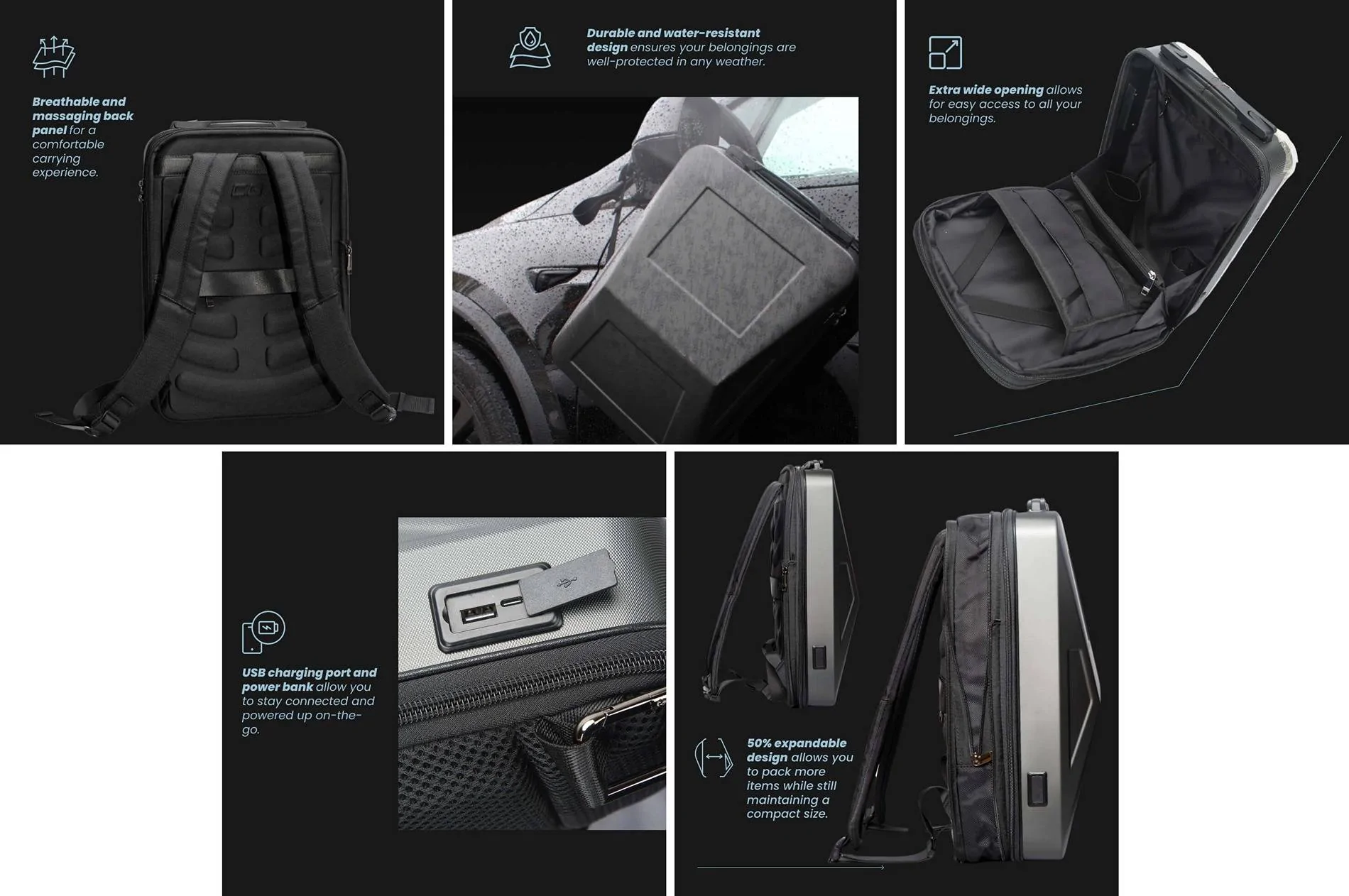 Tesla Cybertruck 🚨 CYBERBACKPACK New Product Alert 🚨 - Cybertruck Anti-Theft Backpacks, Luggage & Travel Accessories tesla-cybertruck-travel-backpack-luggage-anti-theft-accessories-school-work-travel2