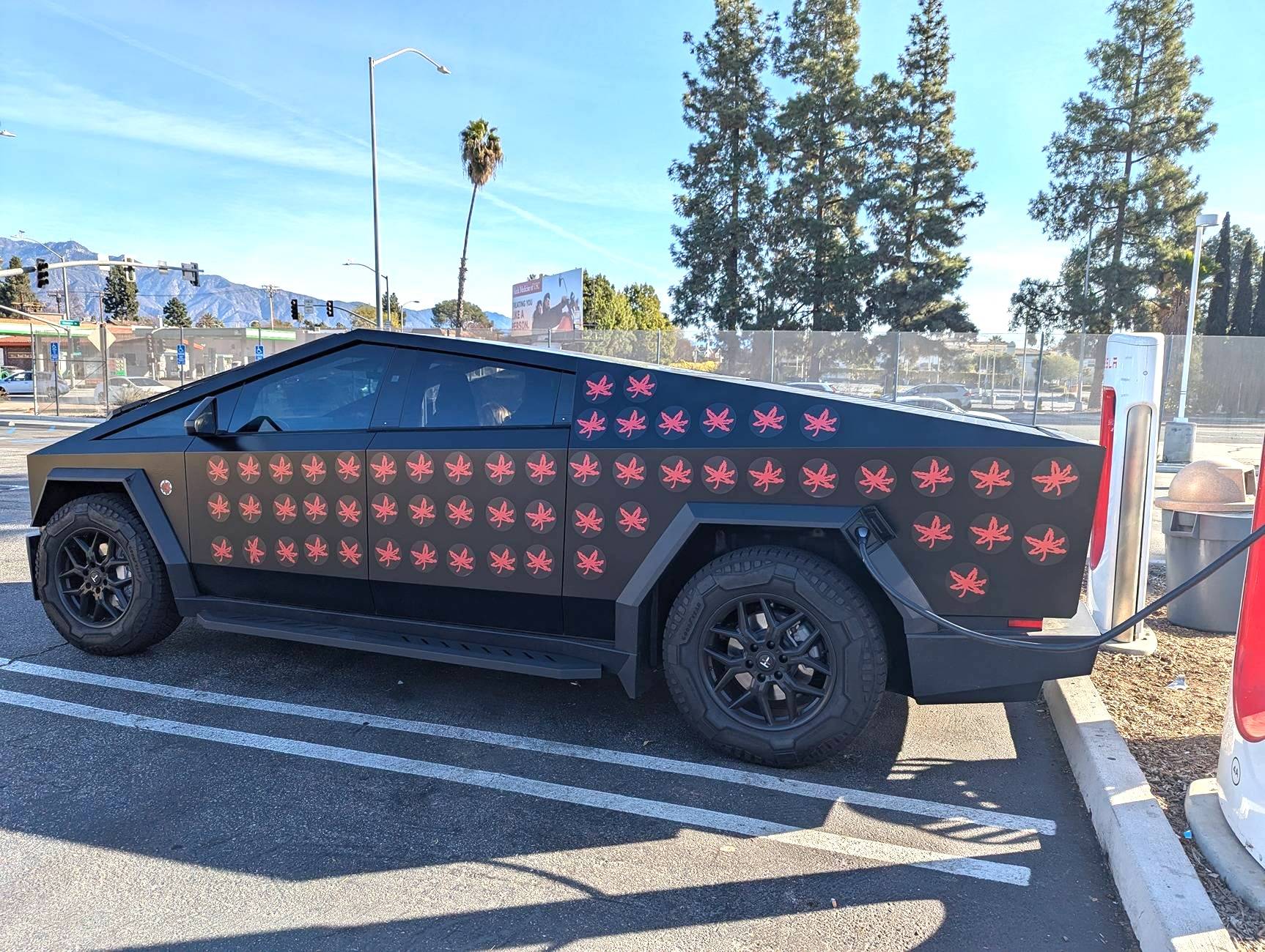 Tesla Cybertruck Ohio State Buckeyes Wrap by T Sportline 1000025554
