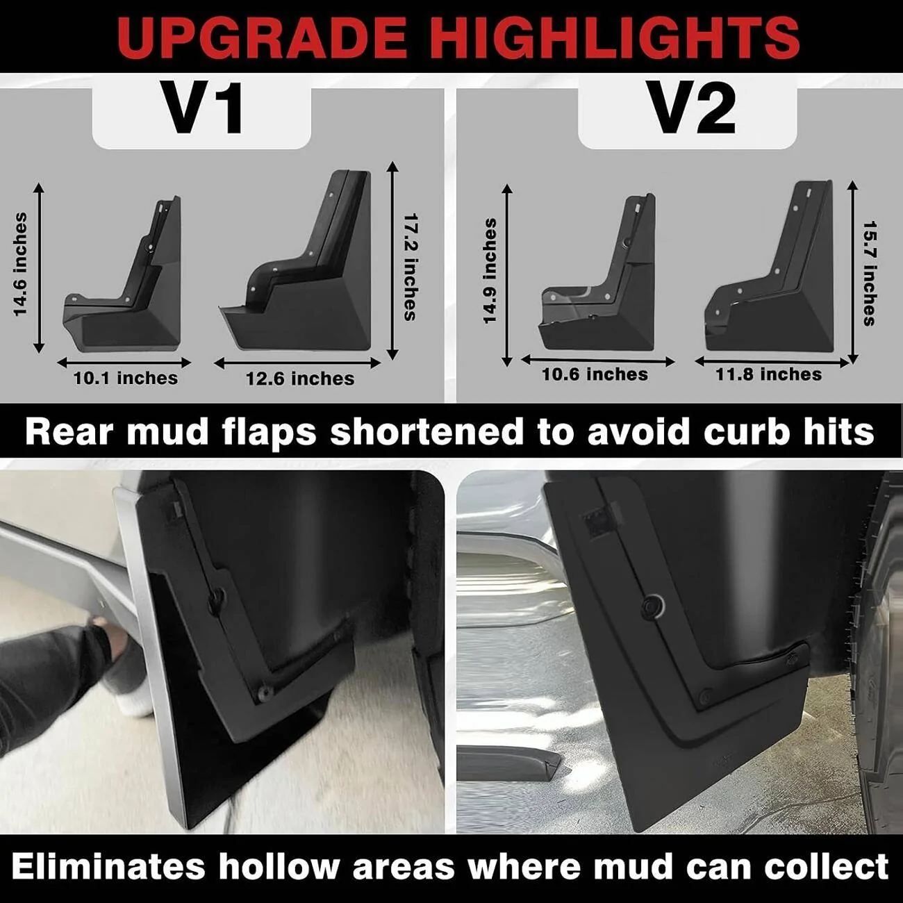 Tesla Cybertruck BestEvMod – Cybertruck Upgraded Mud Flaps 15% Off 1736132827177-yr