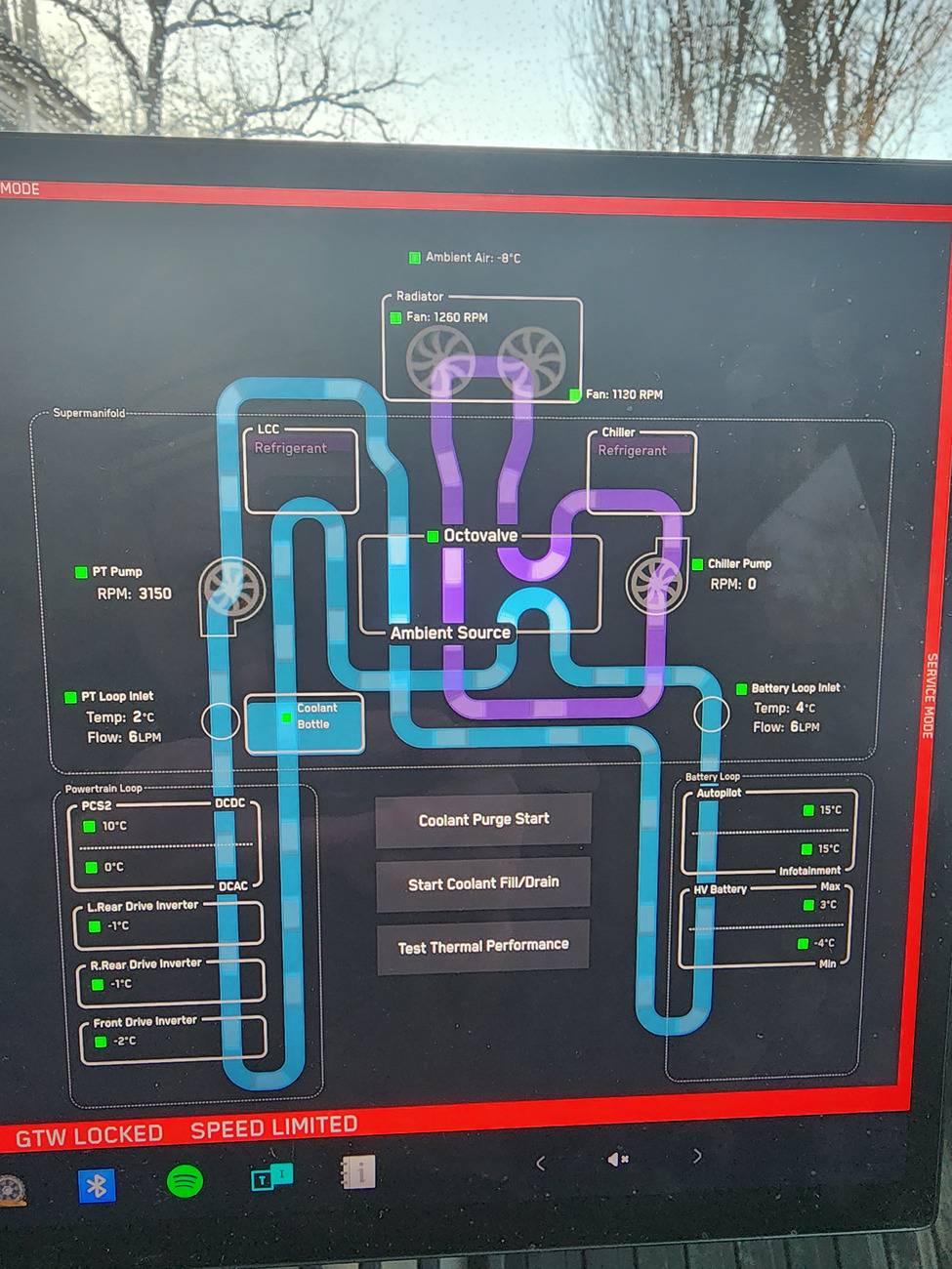 Tesla Cybertruck That was close! 😅 -32F battery 🪫 low 20250105_084854