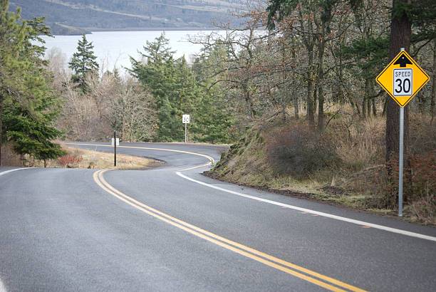 Tesla Cybertruck FSD Reading the speed signs wrong in one place s-curve-with-speed-limit-sign