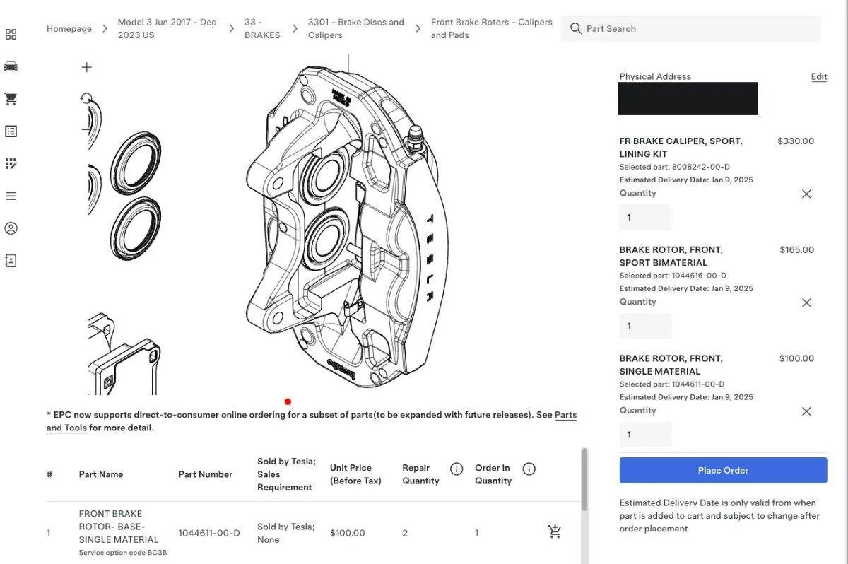 Tesla Cybertruck Tesla Now Sells Car Parts Directly Online - Supports Consumer Right to Repair 1736255695107-pg
