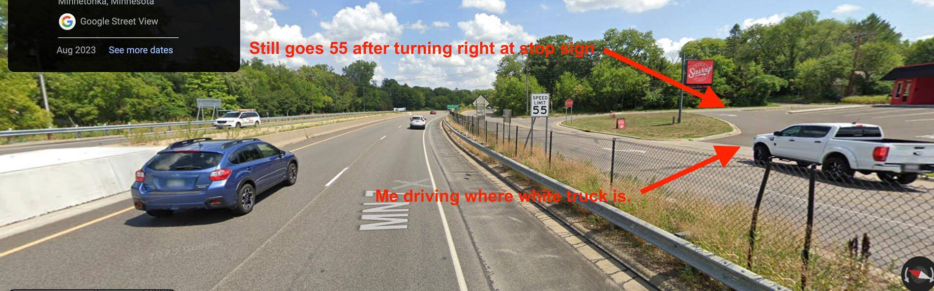 Tesla Cybertruck FSD Reading the speed signs wrong in one place Screenshot 2025-01-07 at 8.58.35 AM