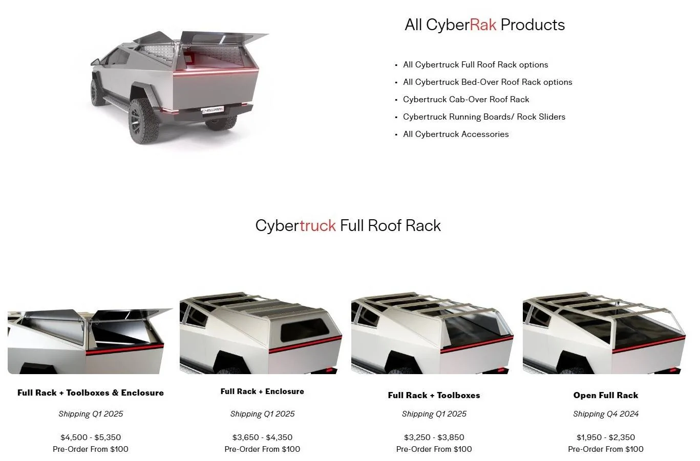 Tesla Cybertruck Anyone receive and install a CyberRak stainless rack yet? FGa1acH