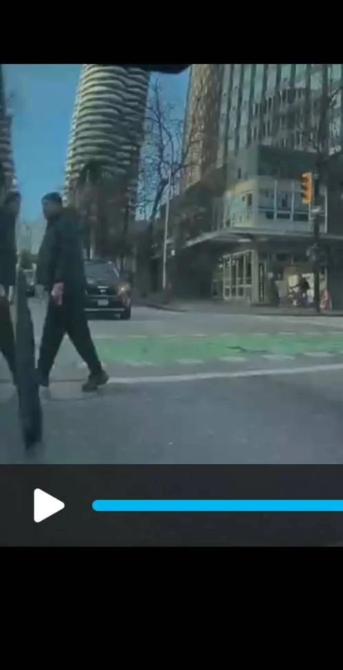 Tesla Cybertruck Guy walks into traffic while on his phone. Kicks my CB. SmartSelect_20250108_175758_Firefox