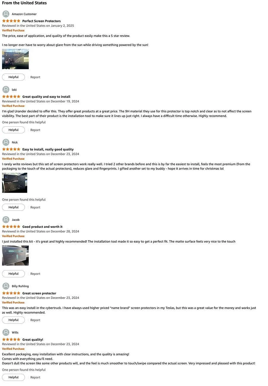 Tesla Cybertruck Exclusive Launch: Premium Tempered Glass Screen Protector with 33% Savings 1736413312764-bz