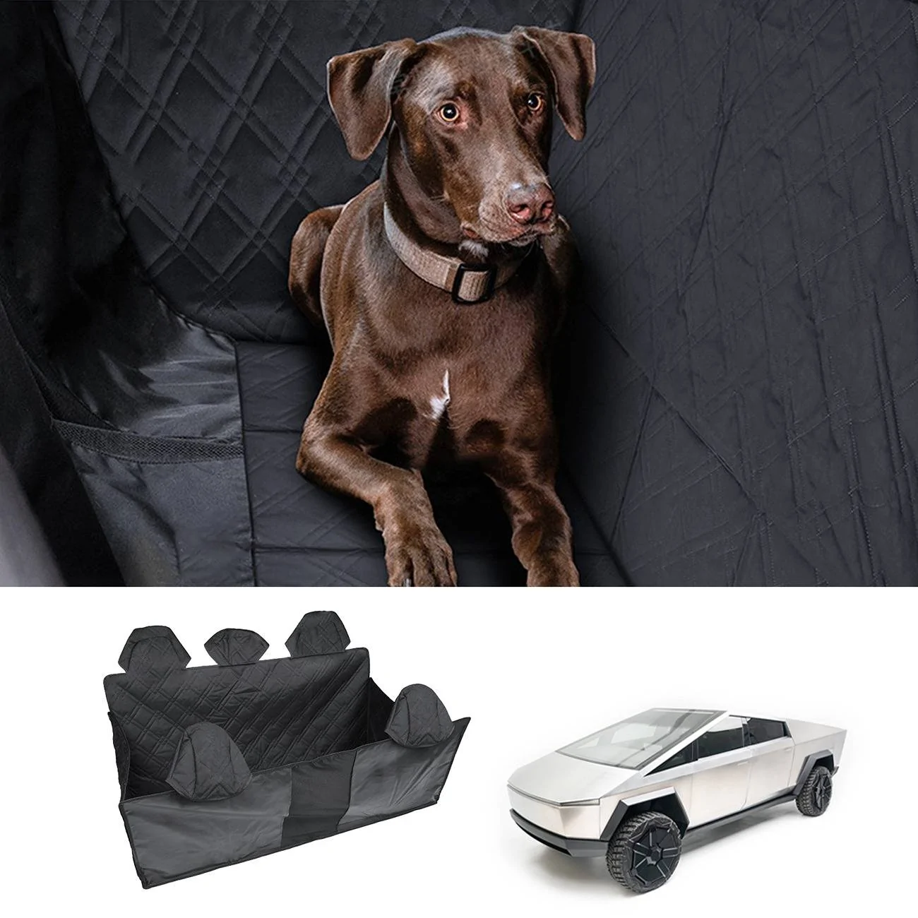 Tesla Cybertruck What's New on EVBASE Amazon-B&C Pillar PPF Film/Pet Seat Covers/Storage Trays  15