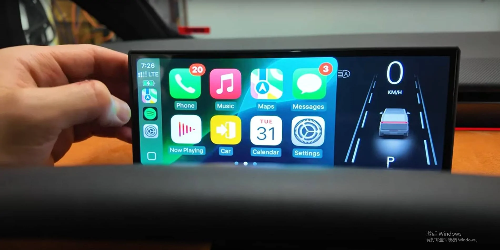 Tesla Cybertruck Hansshow Apple Carplay Dashboard Screen For Cybertruck 1736419147421