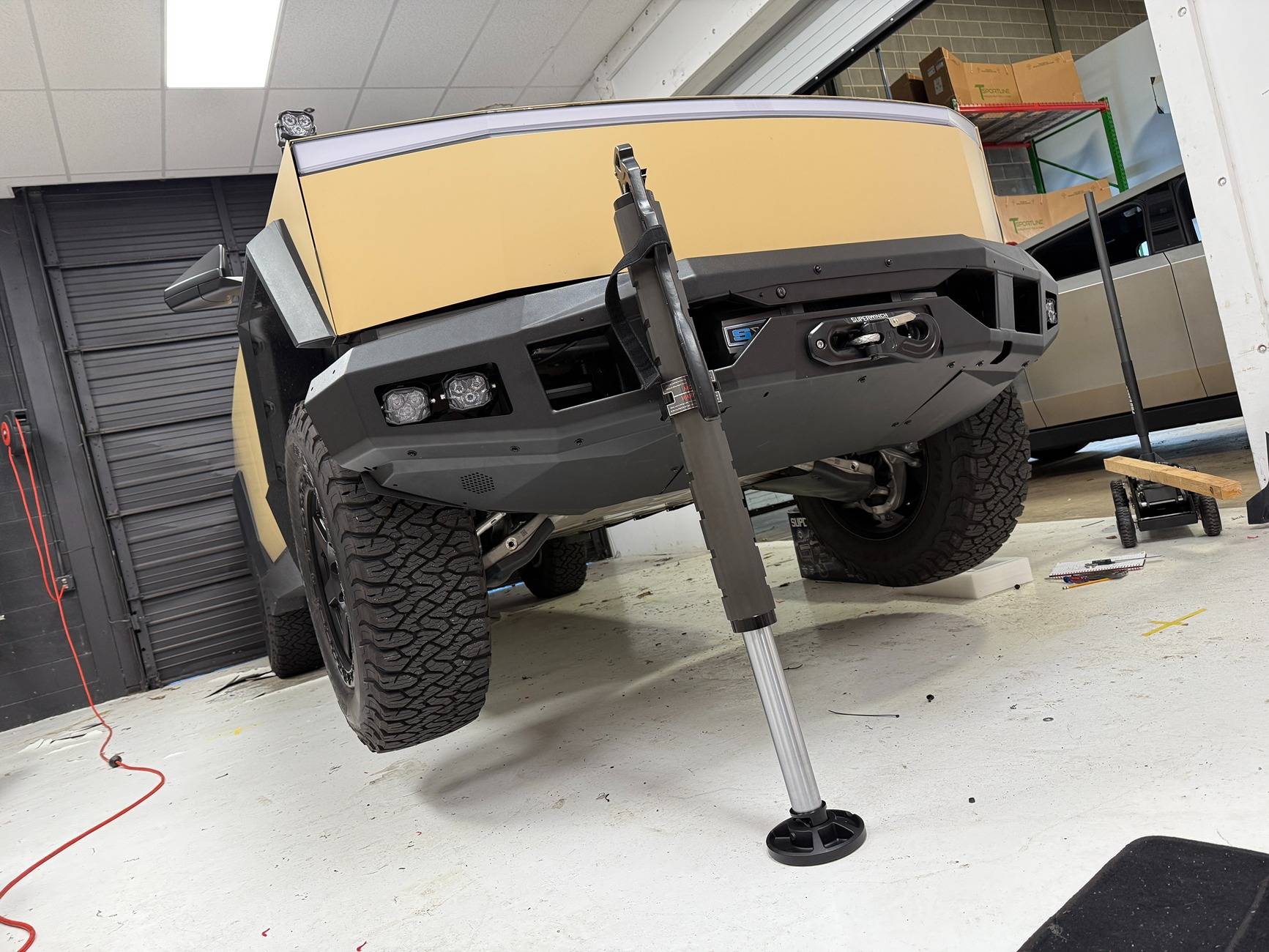 Tesla Cybertruck Introducing T Sportline CTX Extreme Duty Front Bumper with Integrated Winch (High-Output) & Lighting IMG_2183.JPG